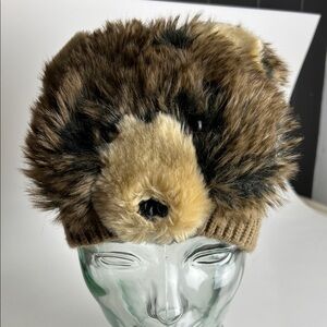 Cozy Brown Bear 🐻 Faux Fur Toque Kids Hat